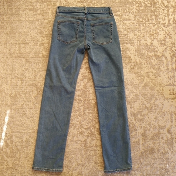 Gap Denim Adjustable Waist Straight Jeans 16 Slim Blue - Picture 10 of 16